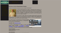 Desktop Screenshot of massotherapiedequebec.com