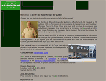 Tablet Screenshot of massotherapiedequebec.com
